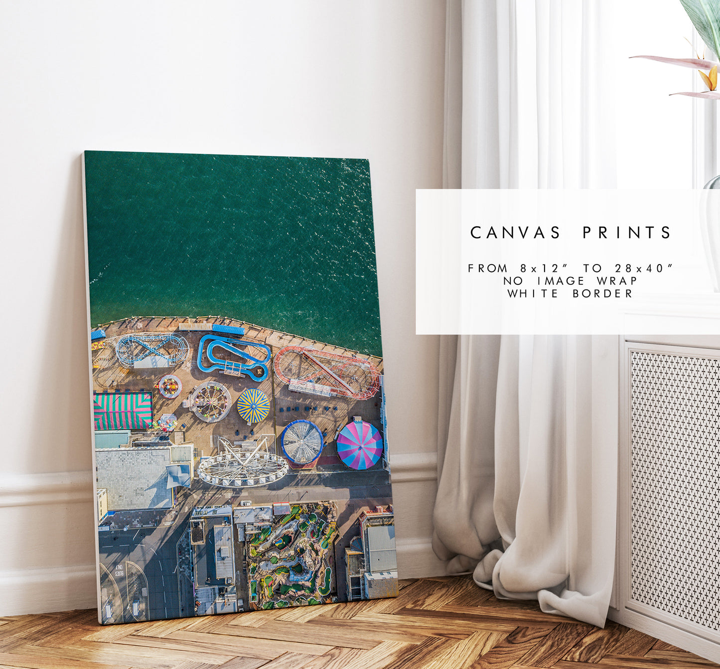 Clarence Pier - Photography Print - Portsmouth and Southsea Prints - Wall Art -  Frame and Canvas Options - Portrait - Aerial