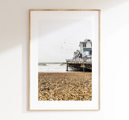 Southsea Pier - Photography Print - Portsmouth and Southsea Prints - Wall Art -  Frame and Canvas Options - Portrait