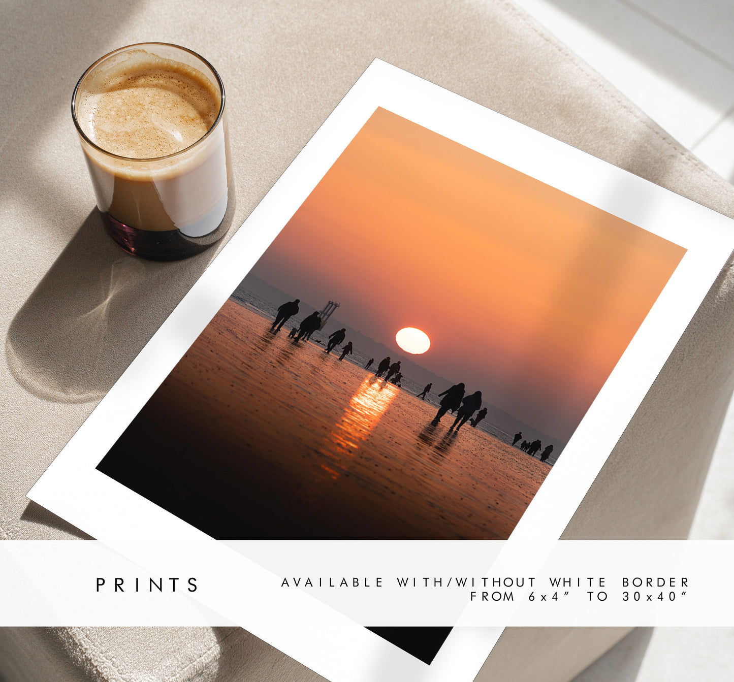 Southsea Sunsets - Photography Print - Portsmouth and Southsea Prints - Wall Art -  Frame and Canvas Options - Portrait