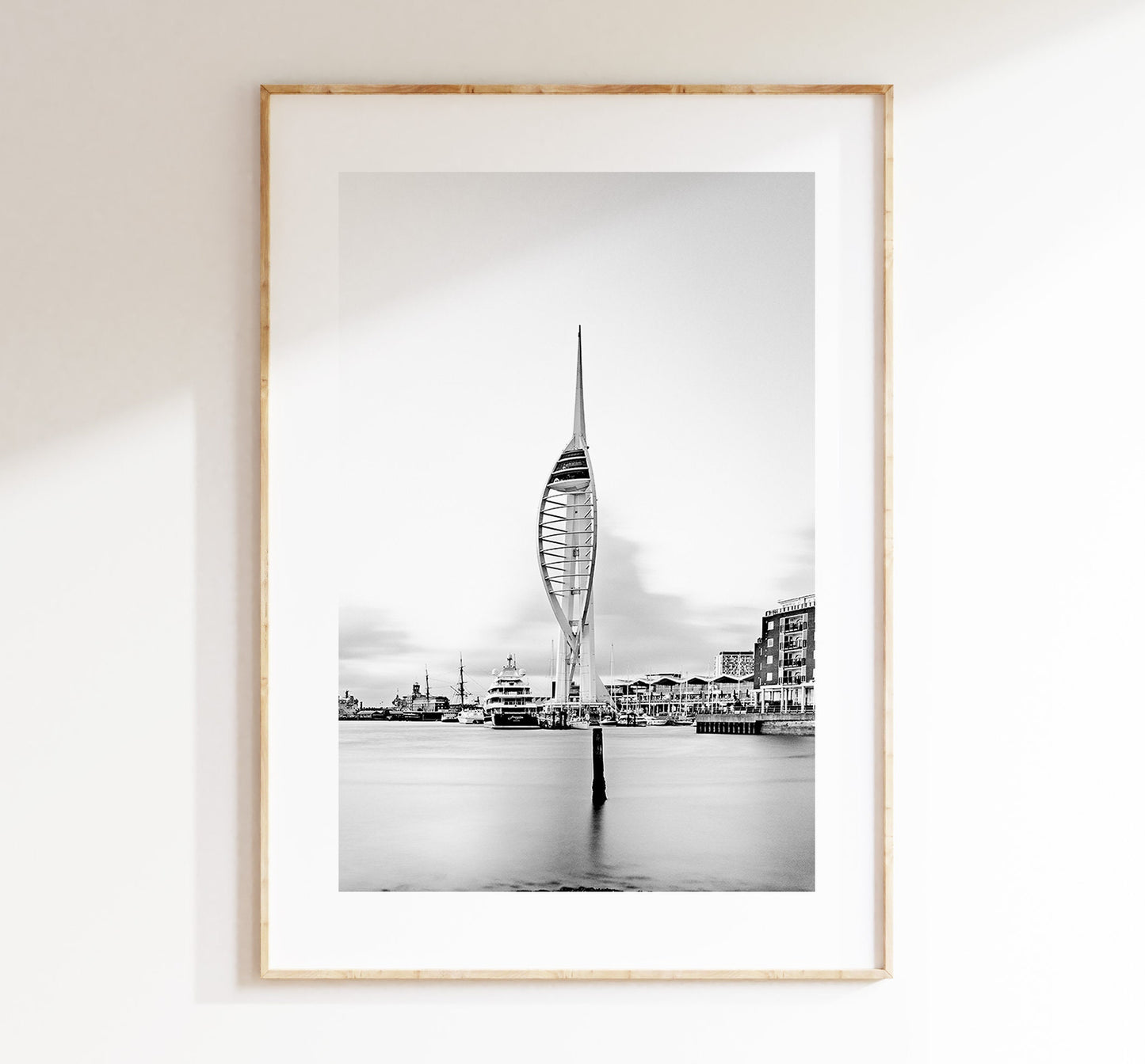 Spinnaker Tower - Photography Print - Portsmouth and Southsea Prints - Wall Art -  Frame and Canvas Options - Portrait - BW