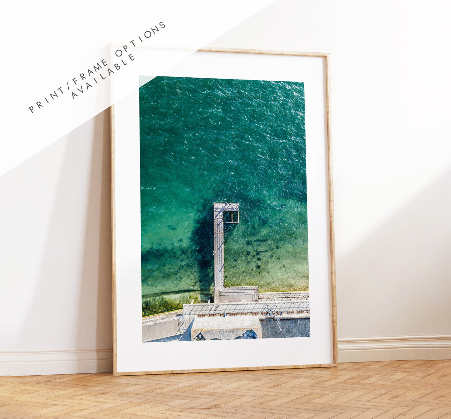 Hotwalls Pier - Photography Print - Portsmouth and Southsea Prints - Wall Art -  Frame and Canvas Options - Portrait - Aerial