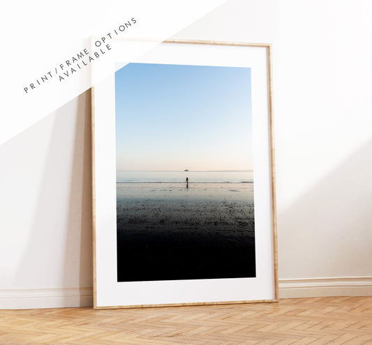 Southsea Beach - Photography Print - Portsmouth and Southsea Prints - Wall Art -  Frame and Canvas Options - Portrait