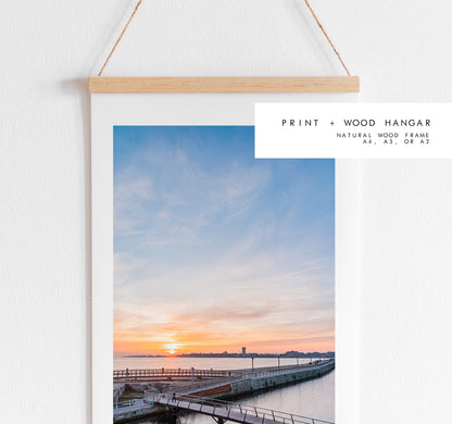 Southsea Sunsets - Photography Print - Portsmouth and Southsea Prints - Wall Art -  Frame and Canvas Options -  Portrait - Aerial