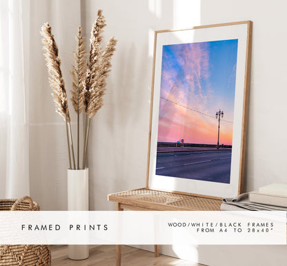 Southsea Sunsets - Photography Print - Portsmouth and Southsea Prints - Wall Art -  Frame and Canvas Options - Portrait