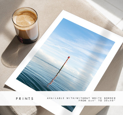 Southsea Beach - Photography Print - Portsmouth and Southsea Prints - Wall Art -  Frame and Canvas Options - Portrait