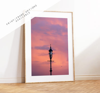 Southsea Sunset - Photography Print - Portsmouth and Southsea Prints - Wall Art -  Frame and Canvas Options - Portrait