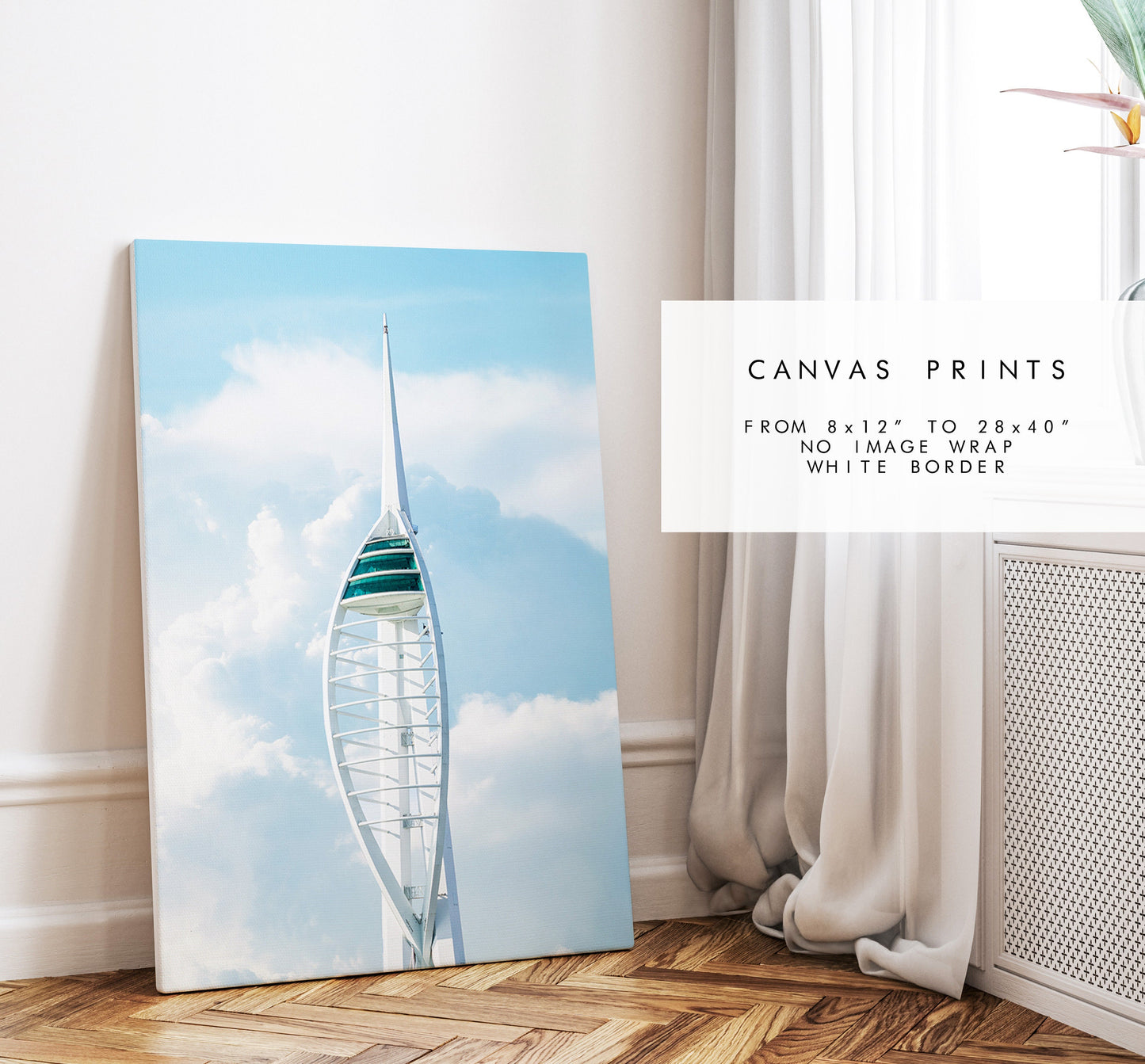 Spinnaker Tower - Photography Print - Portsmouth and Southsea Prints - Wall Art -  Frame and Canvas Options - Portrait