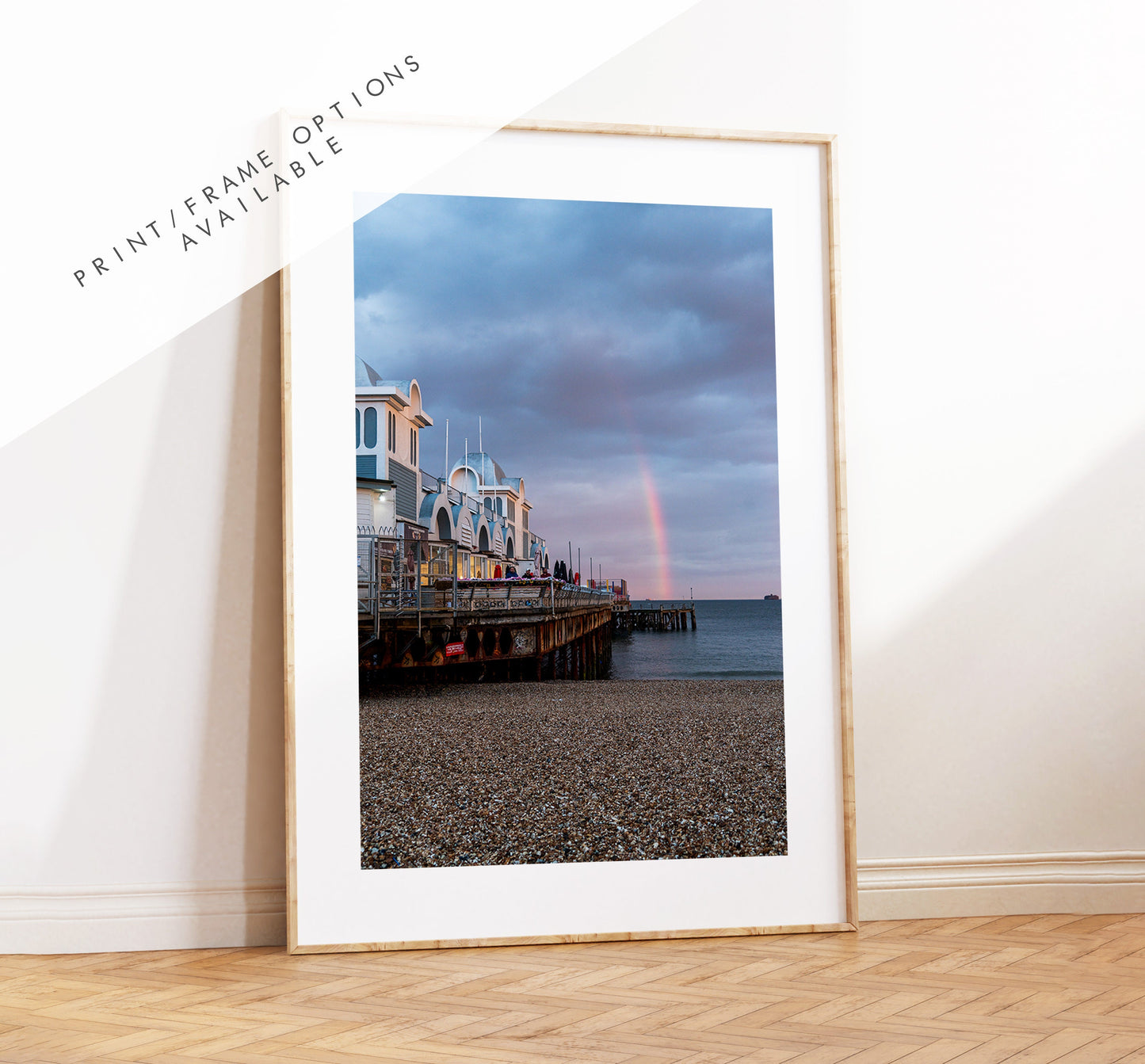 Southsea Rainbow - Photography Print - Portsmouth and Southsea Prints - Wall Art -  Frame and Canvas Options - Portrait