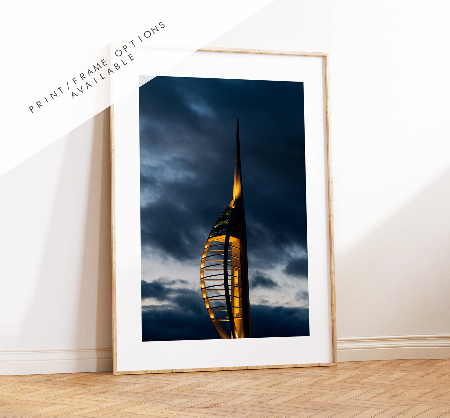 Spinnaker Tower Print - Photography Print - Portsmouth and Southsea Prints - Wall Art -  Frame and Canvas Options - Portrait