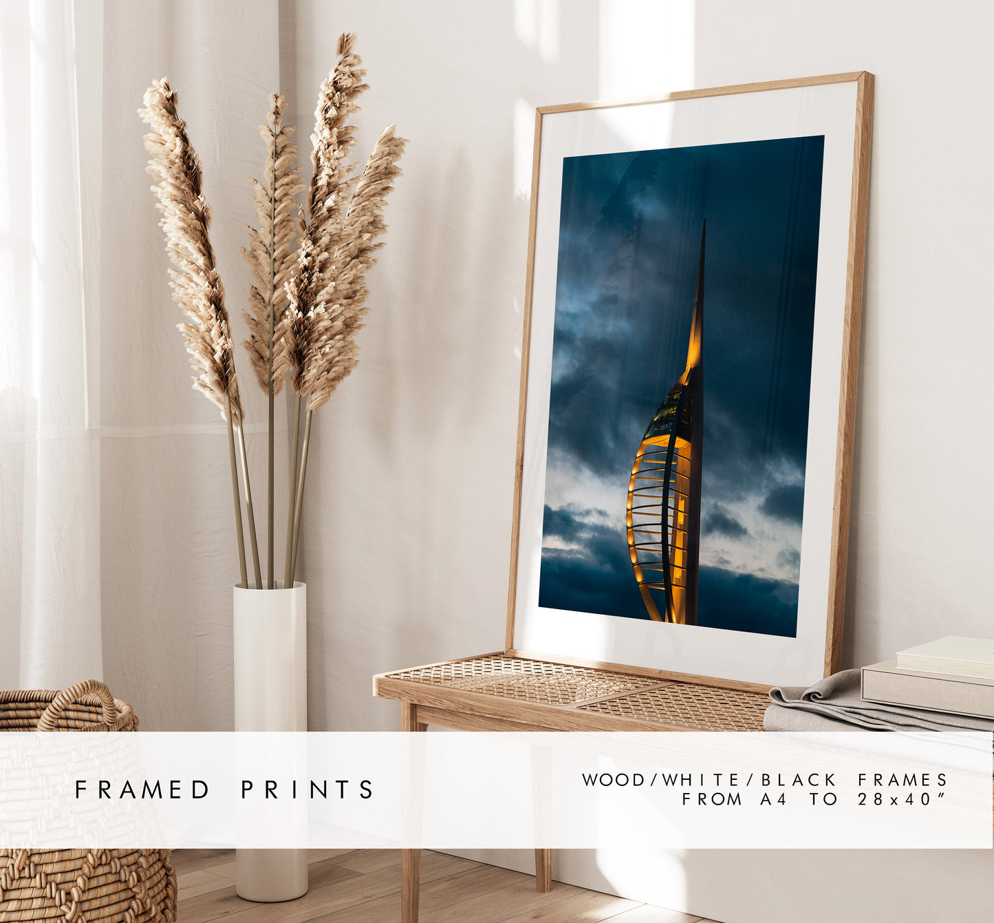 Spinnaker Tower Print - Photography Print - Portsmouth and Southsea Prints - Wall Art -  Frame and Canvas Options - Portrait