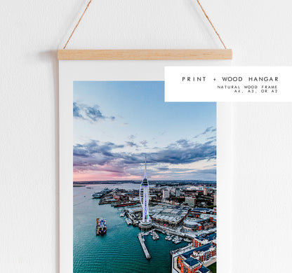 Spinnaker Tower - Photography Print - Portsmouth and Southsea Prints - Wall Art -  Frame and Canvas Options - Portrait