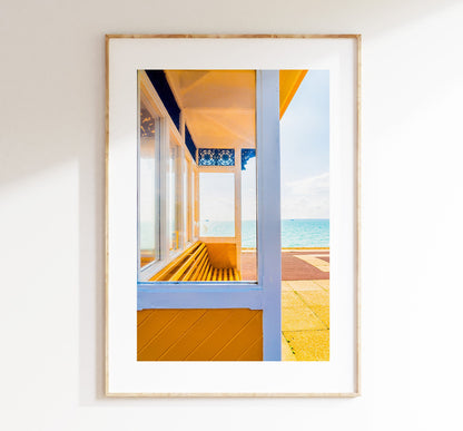 Southsea Shelters - Photography Print - Portsmouth and Southsea Prints - Wall Art -  Frame and Canvas Options - Portrait