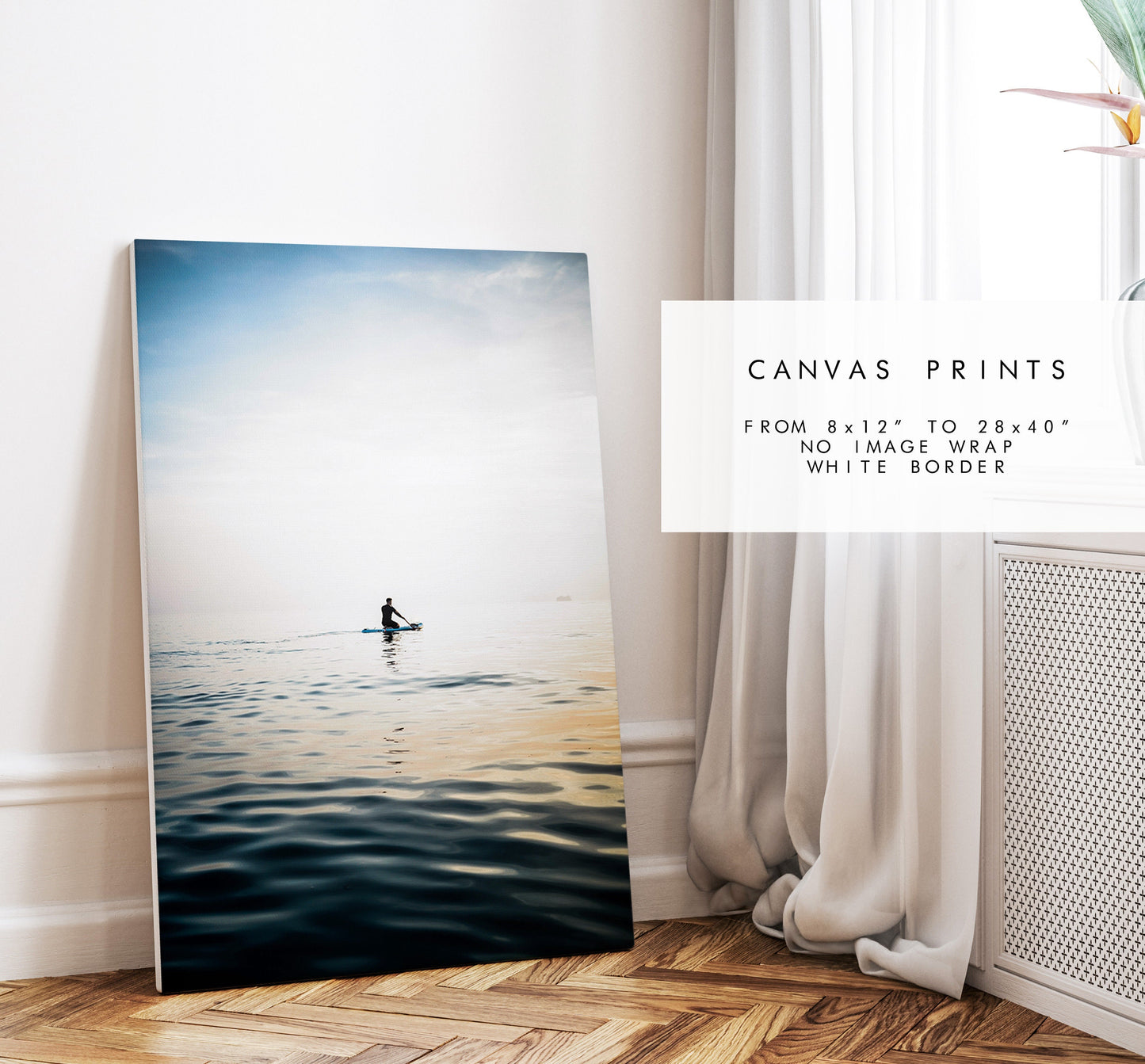 Paddleboarder Print - Photography Print - Portsmouth and Southsea Prints - Wall Art -  Frame and Canvas Options - Portrait