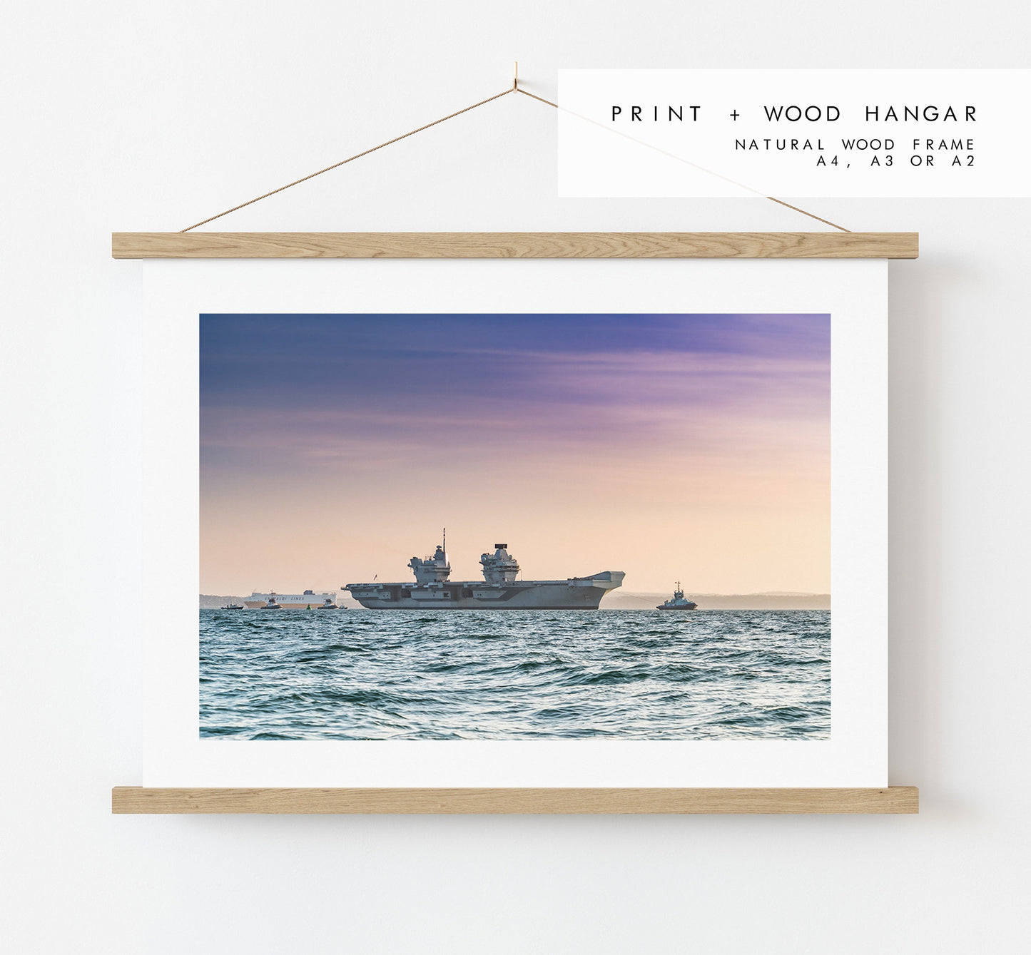 HMS Queen Elizabeth - Photography Print - Portsmouth and Southsea Prints - Wall Art -  Frame and Canvas Options - Landscape