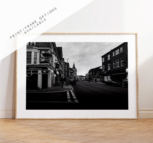 Albert Road - Photography Print - Portsmouth and Southsea Prints - Wall Art -  Frame and Canvas Options - Landscape - BW