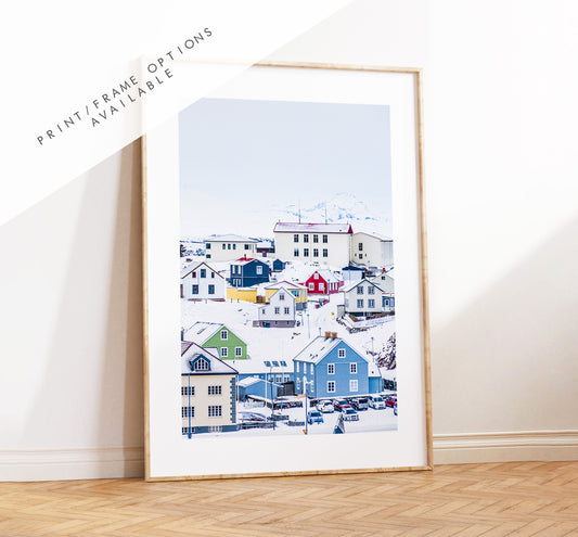 Nordic Houses - Iceland Photography Print - Iceland Wall Art - Iceland Poster - Nordic Architecture - Iceland Print - Iceland Photography