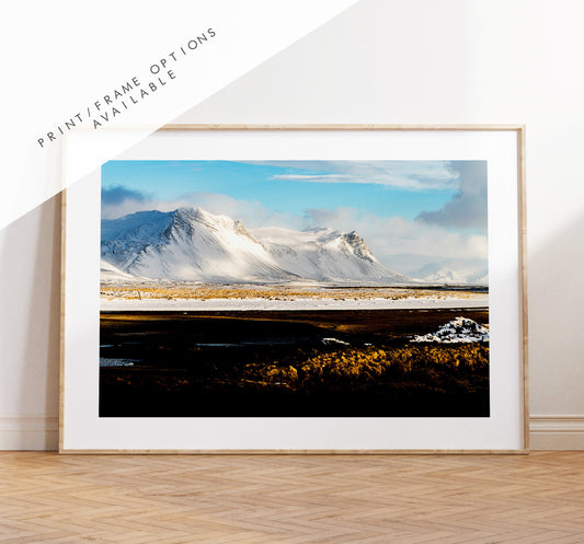 Iceland Mountain Landscape - Iceland Photography Print - Iceland Wall Art - Iceland Poster - Landscape - Snaefellsnes - Northern Iceland