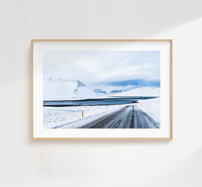 Iceland Winter Landscape Print - Iceland Photography Print - Iceland Wall Art - Iceland Poster - Landscape - Iceland Prints - Icelandic Art