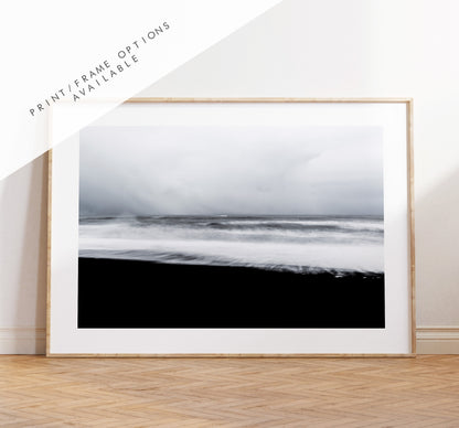 Stormy Seascape - Iceland Photography Print - Iceland Wall Art - Iceland Poster - Landscape - Storms - Sea - Atlantic - Contemporary - Seas