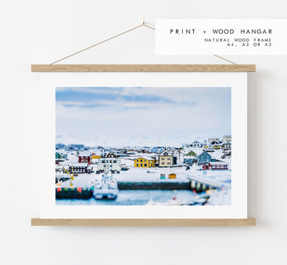 Stykkishólmur Print - Iceland Photography Print - Iceland Wall Art - Iceland Poster - Landscape - Icelandic Houses - Town - Architecture