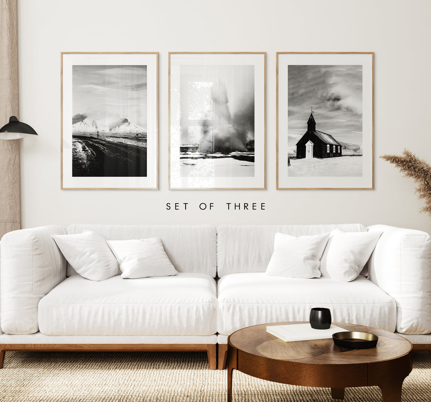 Iceland Print Set - Black and White Print Set - Print Set x3 - Iceland Print - Iceland Photo - Iceland Photography Prints - Monochrome Print