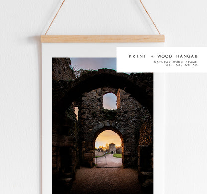 Portchester Castle - Photography Print - Portsmouth and Southsea Prints - Wall Art -  Frame and Canvas Options - Portrait