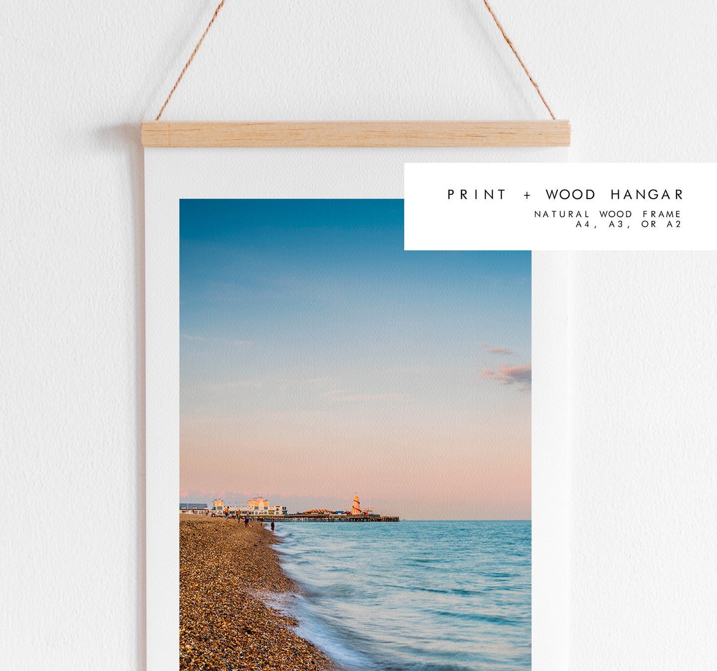 Southsea Beach - Photography Print - Portsmouth and Southsea Prints - Wall Art -  Frame and Canvas Options -  Portrait