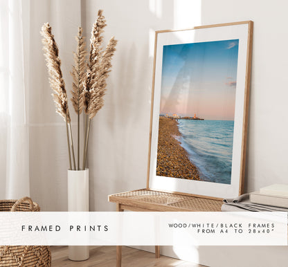 Southsea Beach - Photography Print - Portsmouth and Southsea Prints - Wall Art -  Frame and Canvas Options -  Portrait