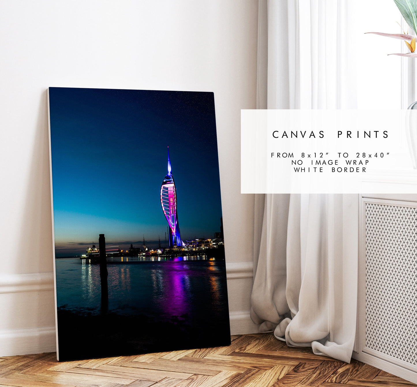 Spinnaker Tower Print - Photography Print - Portsmouth and Southsea Prints - Wall Art -  Frame and Canvas Options - Portrait