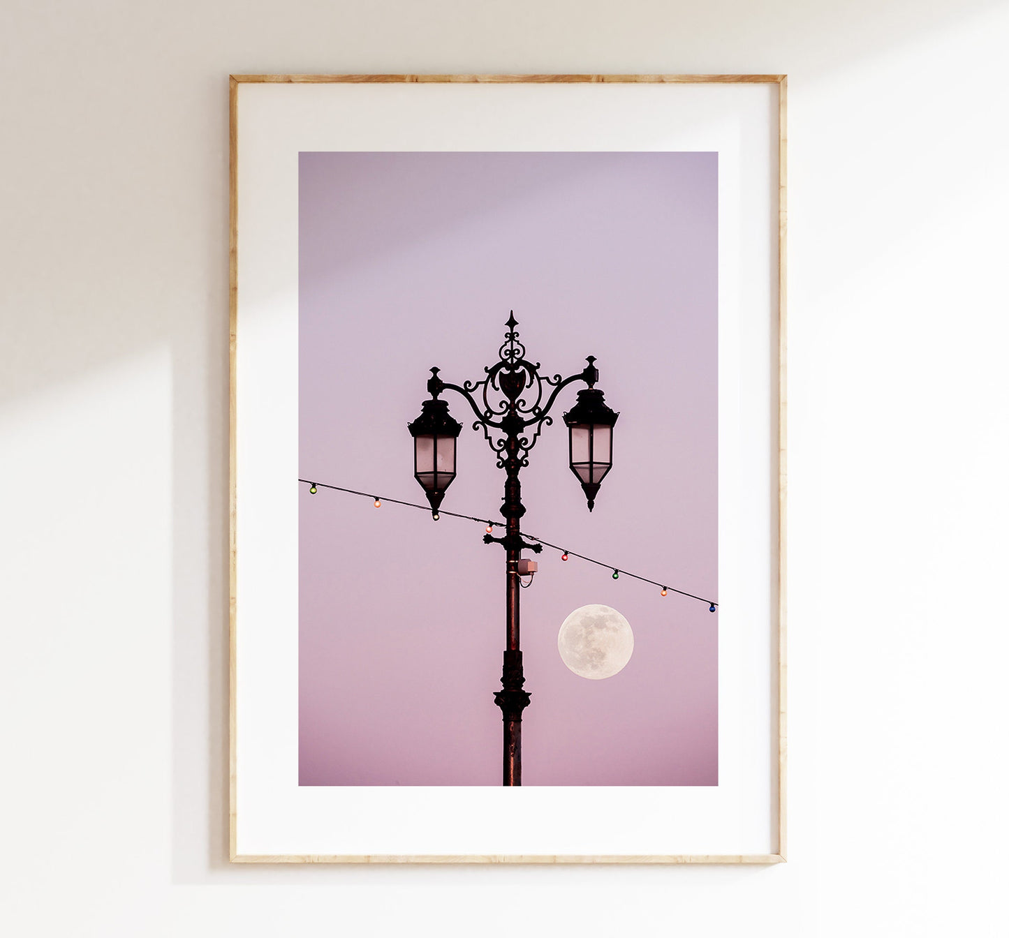 Southsea Pink Moon - Photography Print - Portsmouth and Southsea Prints - Wall Art -  Frame and Canvas Options - Portrait