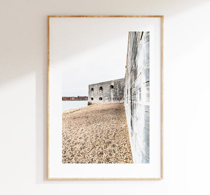 Hotwalls Beach - Photography Print - Portsmouth and Southsea Prints - Wall Art -  Frame and Canvas Options - Portrait