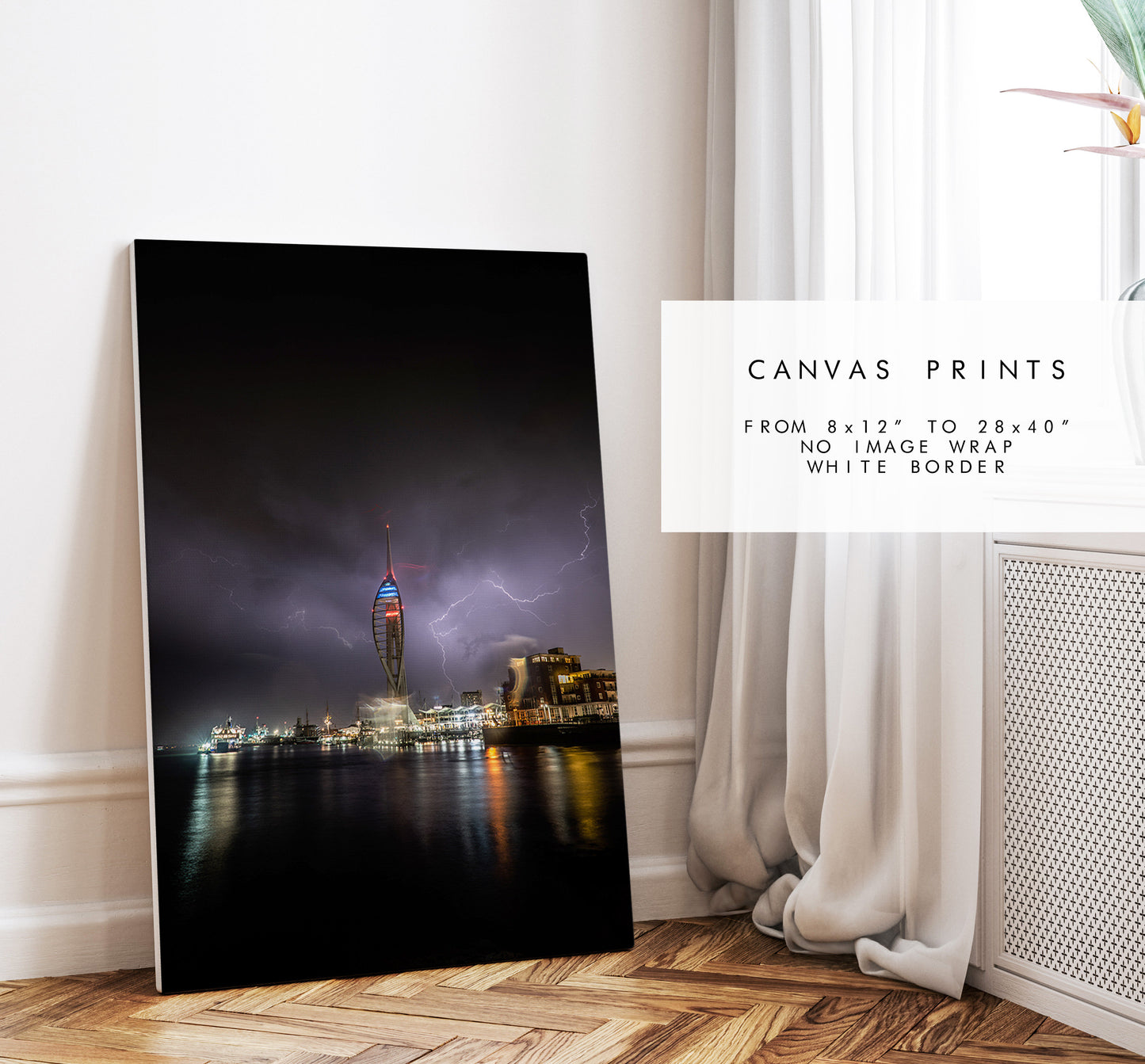 Spinnaker Tower Photography Print - Portsmouth and Southsea Prints - Wall Art -  Frame and Canvas Options - Portrait