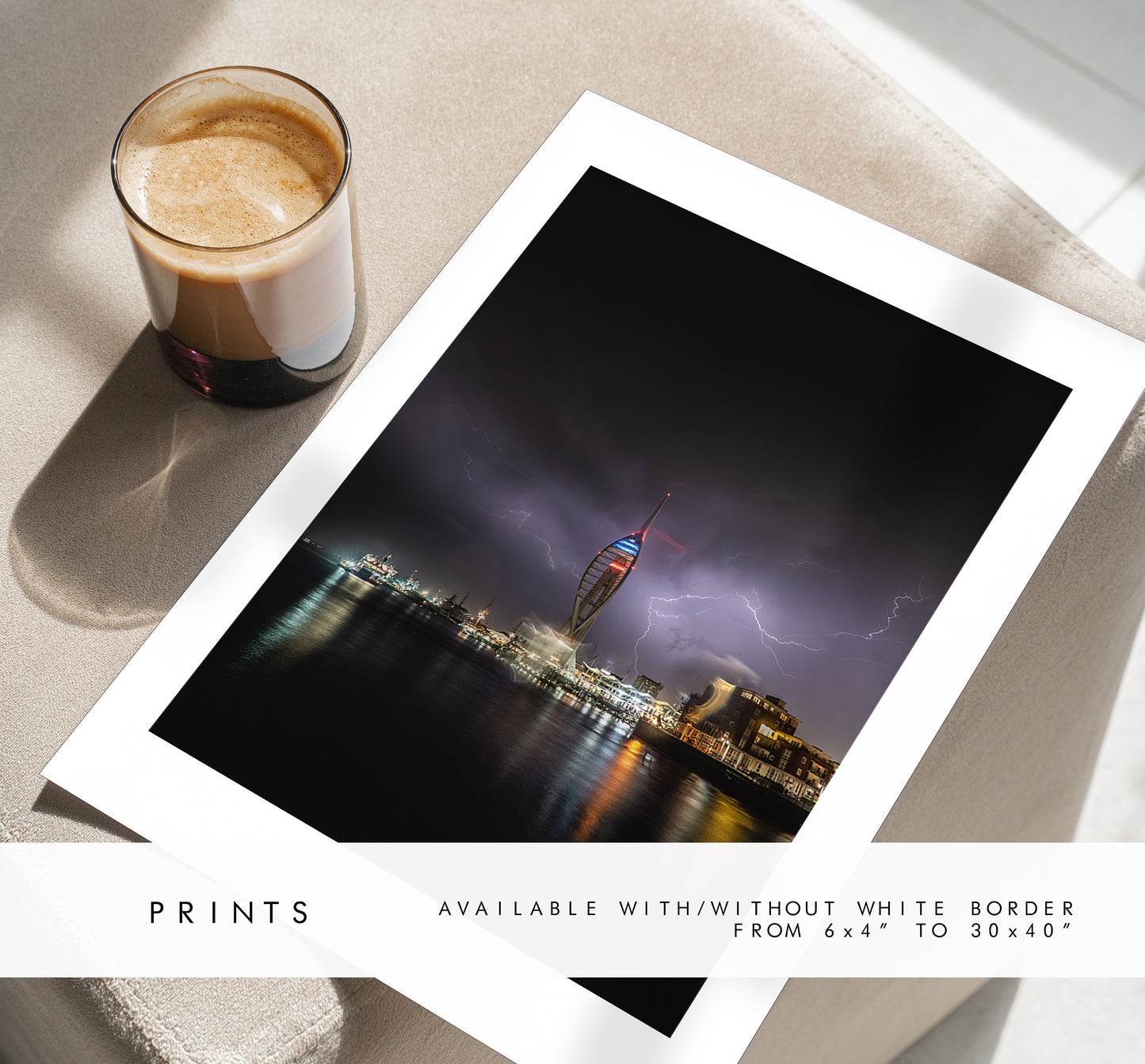 Spinnaker Tower Photography Print - Portsmouth and Southsea Prints - Wall Art -  Frame and Canvas Options - Portrait