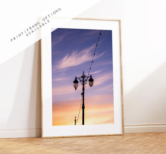 Southsea Sunset - Photography Print - Portsmouth and Southsea Prints - Wall Art -  Frame and Canvas Options - Portrait