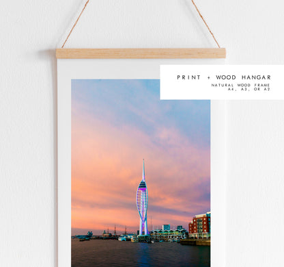 Spinnaker Sunset - Photography Print - Portsmouth and Southsea Prints - Wall Art -  Frame and Canvas Options - Portrait