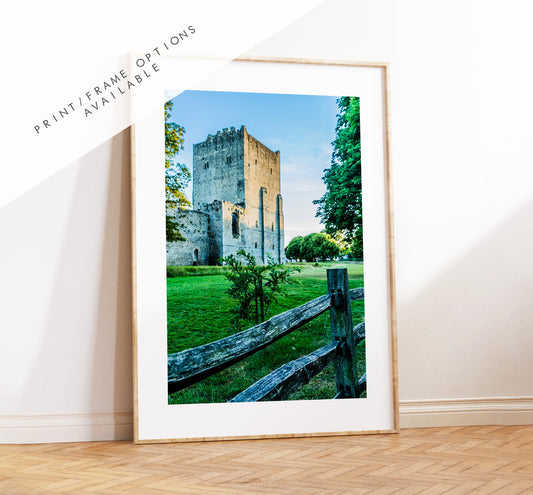 Portchester Castle - Photography Print - Portsmouth and Southsea Prints - Wall Art -  Frame and Canvas Options - Portrait