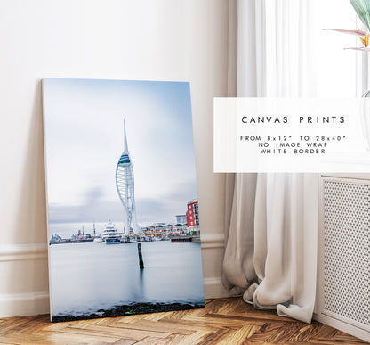 Spinnaker Tower - Photography Print - Portsmouth and Southsea Prints - Wall Art -  Frame and Canvas Options - Portrait