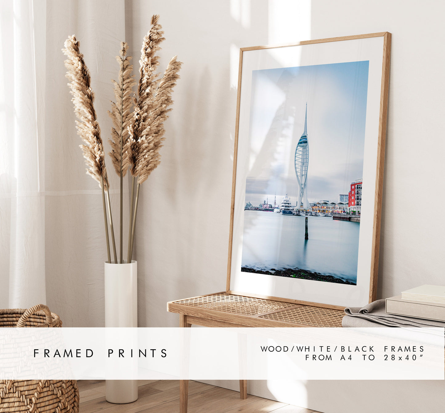 Spinnaker Tower - Photography Print - Portsmouth and Southsea Prints - Wall Art -  Frame and Canvas Options - Portrait