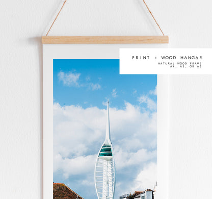 Spinnaker Tower - Photography Print - Portsmouth and Southsea Prints - Wall Art -  Frame and Canvas Options - Portrait