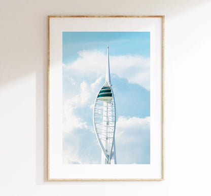 Spinnaker Tower - Photography Print - Portsmouth and Southsea Prints - Wall Art -  Frame and Canvas Options - Portrait