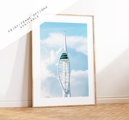 Spinnaker Tower - Photography Print - Portsmouth and Southsea Prints - Wall Art -  Frame and Canvas Options - Portrait