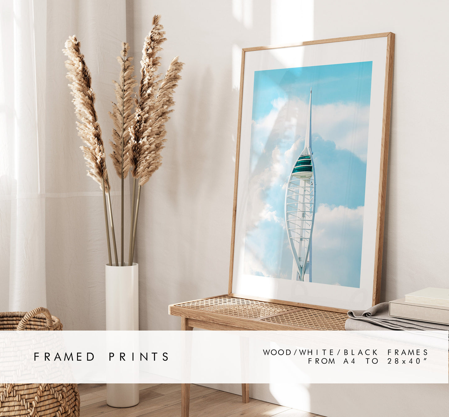 Spinnaker Tower - Photography Print - Portsmouth and Southsea Prints - Wall Art -  Frame and Canvas Options - Portrait