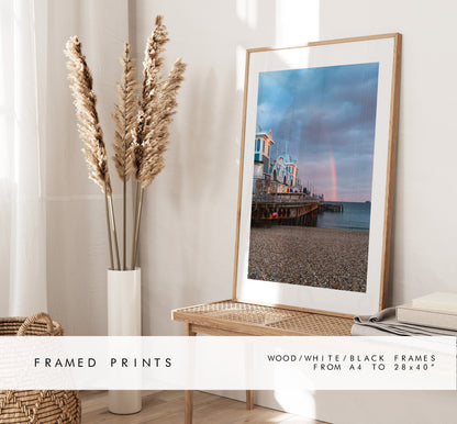 Southsea Rainbow - Photography Print - Portsmouth and Southsea Prints - Wall Art -  Frame and Canvas Options - Portrait