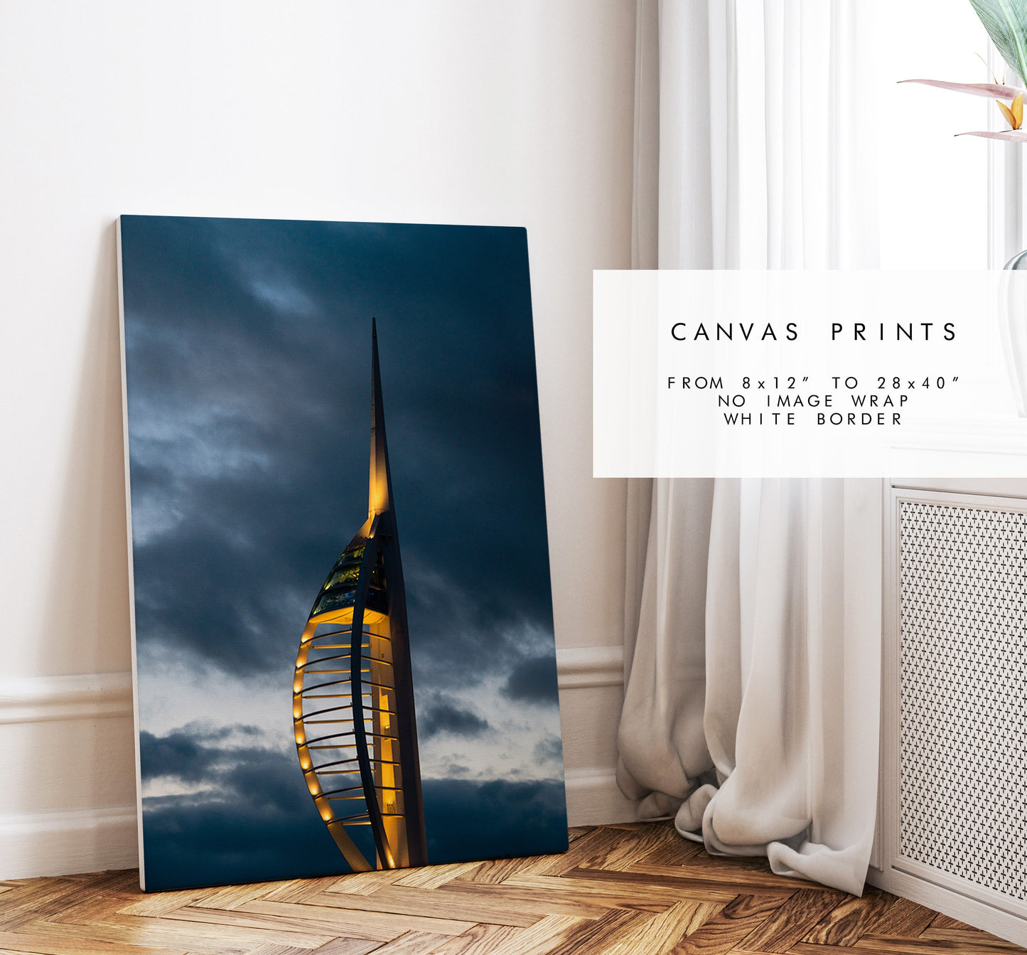 Spinnaker Tower Print - Photography Print - Portsmouth and Southsea Prints - Wall Art -  Frame and Canvas Options - Portrait