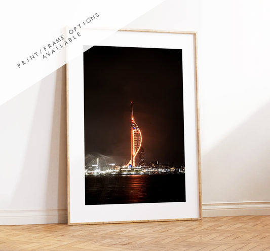 Spinnaker Tower Print - Photography Print - Portsmouth and Southsea Prints - Wall Art -  Frame and Canvas Options - Portrait