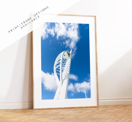 Spinnaker Tower - Photography Print - Portsmouth and Southsea Prints - Wall Art -  Frame and Canvas Options - Portrait