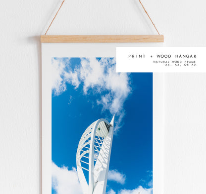 Spinnaker Tower - Photography Print - Portsmouth and Southsea Prints - Wall Art -  Frame and Canvas Options - Portrait