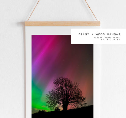 Northern Lights Print - Photography Print - Portsmouth and Southsea Prints - Wall Art -  Frame and Canvas Options - Portrait