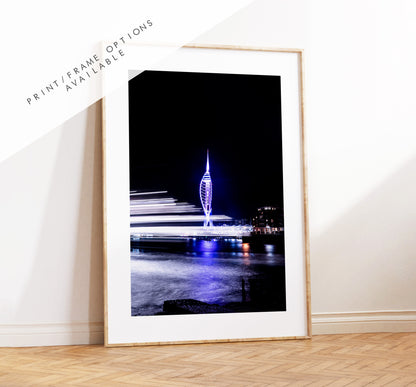 Spinnaker Tower - Photography Print - Portsmouth and Southsea Prints - Wall Art -  Frame and Canvas Options - Portrait