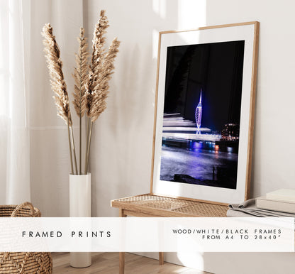 Spinnaker Tower - Photography Print - Portsmouth and Southsea Prints - Wall Art -  Frame and Canvas Options - Portrait